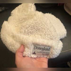 Disneyland Cream Fuzzy Hat - new